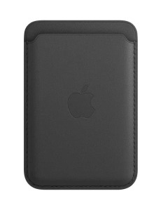 Кардхолдер для Apple iPhone 12 /12 Mini /12 Pro/12 Pro Max Leather Wallet MagSafe (черный)