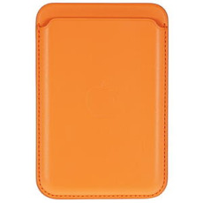 Кардхолдер для Apple iPhone 12 /12 Mini /12 Pro/12 Pro Max Leather Wallet MagSafe (оранжевый)