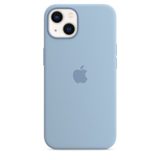 Чехол Apple iPhone 13 MagSafe Silicone Case (закрытый низ) (синий туман)