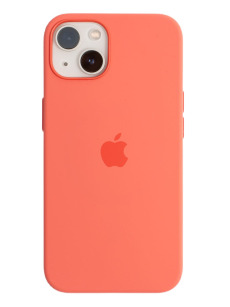 Чехол Apple iPhone 13 MagSafe Silicone Case (закрытый низ) (абрикосовый)