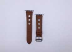 Ремешок для Apple Watch Series 38mm/40mm/41mm кожанный Гермес коричневый