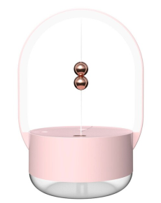 Мини увлажнитель воздуха (аромадиффузор) c подсветкой HM-825 (350 мл) (розовый)