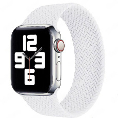 Ремешок монобраслет елочка Apple Watch Series "M" 42mm/44mm/45mm/49mm (белый)