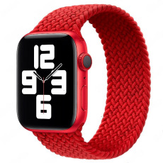 Ремешок монобраслет елочка для Apple Watch Series "L" 42mm/44mm/45mm/49mm (красный)