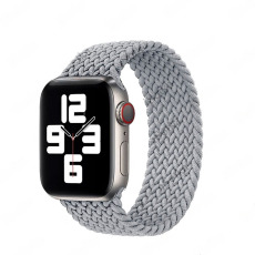 Ремешок монобраслет елочка для Apple Watch Series "L" 42mm/44mm/45mm/49mm (серый)