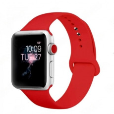 Ремешок силиконовый для Apple Watch Series 38mm/40mm/41mm красный №6