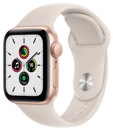 Apple Watch SE (2021) GPS 40mm Gold Aluminum Case with Starlight Sport Band