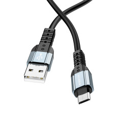 Кабель BOROFONE BX64 Micro USB Silicone 3.0A 1м (черный)