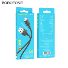 Кабель BOROFONE BX90 Micro USB 2.4A 1m (черный)
