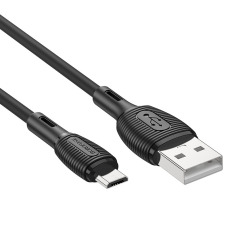 Кабель BOROFONE BX86 Micro USB 2,4A 1m (черный)