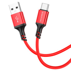 Кабель BOROFONE BX83 TYPE-C USB 3A 1m (красный)
