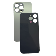 Задняя крышка для iPhone 15 Pro Max Бежевый \Natura Titanium (c увеличенным вырезом под камеру) (с лого)