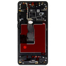 Дисплей для Huawei Honor P30, ELE-L29 с рамкой черный OEM