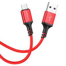 Кабель BOROFONE BX83 Micro USB 2.4A 1m (красный)