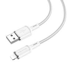 Кабель BOROFONE BX90 Lighting USB 2.4A 1m (белый)