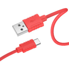 Кабель BOROFONE BX52 TYPE - C USB 3A 1m (красный)