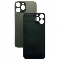 Задняя крышка для iPhone 13 Pro Max зеленый (Ростест) (cтандартный вырез под камеру) (с лого)