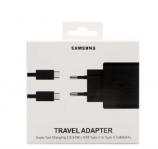 СЗУ Samsung USB Type-C Power Delivery 45W с кабелем Type-C, Type-C Черный (EP-TA845)