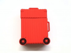 Чехол для AirPods 1/2 серия чемоданчик (красный)