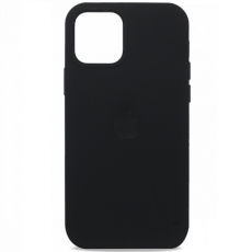 Чехол Apple iPhone 12 / 12 Pro MagSafe Silicone Case (закрытый низ) черный