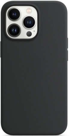 Чехол Apple iPhone 14 Pro Max MagSafe Silicone Case (закрытый низ) черный
