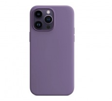 Чехол для iPhone 14 Pro MagSafe Silicone Case (закрытый низ) фиолетовый