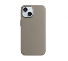 Чехол Apple iPhone 15 Plus MagSafe Silicone Case (закрытый низ) (графитовый)