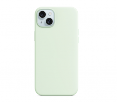 Чехол для iPhone 15 Plus MagSafe Silicone Case (закрытый низ) мятный