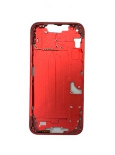Средняя рамка (корпус) iPhone 14 (красный) OEM