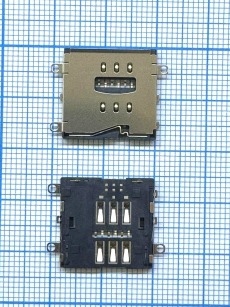 Коннектор сим карты (SIM) для Apple iPad 3 / iPad 4 (821-1655-A)