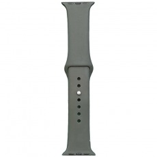 Ремешок силиконовый для Apple Watch Series 38mm/40mm/41mm графитовый №2
