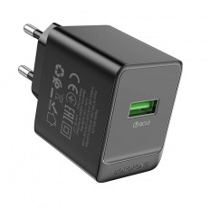 СЗУ Borofone BAS12A USB QC 3.0, 3A, черный