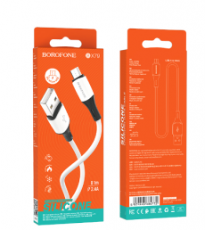 Кабель BOROFONE BX79 Micro USB 2.4A 1m (белый)