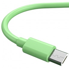 Кабель Micro USB Z-03 2.4A 1m (зелёный)