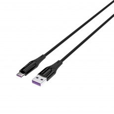 Дата-кабель More Choice K35a USB 3.0A для Type-C силикон 1м, черный