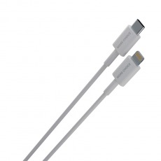 Дата-кабель More choice K71Si Smart USB 2.4A PD30W Lightning 8-pin Type-C 2м, белый