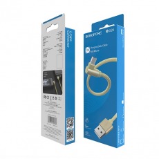 Кабель BOROFONE BX26 Micro USB 2.4A 1m L - образный (золотой)