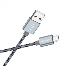 Кабель BOROFONE BX24 Micro USB 1.0m 2.4A (серый)