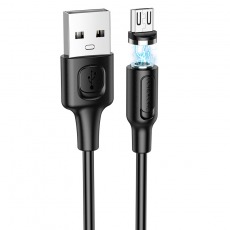 Кабель BOROFONE BX41 Micro USB с магнитным наконечнком 2,4A 1m (черный)