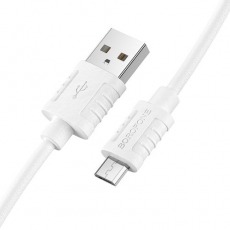 Кабель BOROFONE BX52 Micro USB 2.4A 1m (белый)