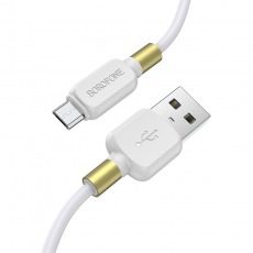 Кабель BOROFONE BX59 Micro USB 2.4A 1m (белый)