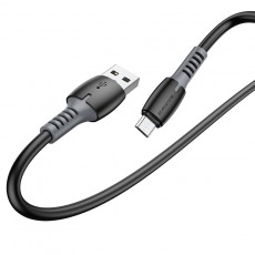 Кабель BOROFONE BX62 Micro USB 1.0м 2.4A (черный)