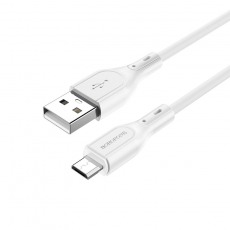 Кабель BOROFONE BX66 Micro USB 1.0м 2.4A (белый)