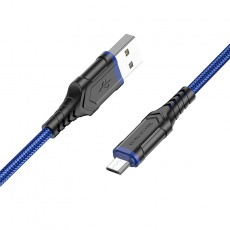 Кабель BOROFONE BX67 Micro USB 2.4A 1m (синий)