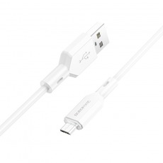 Кабель BOROFONE BX70 Micro USB 2.4A 1m (белый)