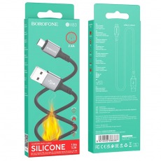 Кабель BOROFONE BX83 Micro USB 2.4A 1m (черный)