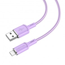 Кабель BOROFONE BX90 Micro USB 2.4A 1m (сиреневый)