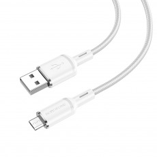 Кабель BOROFONE BX90 Micro USB 2.4A 1m (белый)