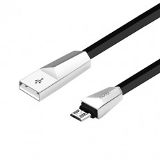 Кабель Hoco X4 Micro USB плоский 1,2m (черный)