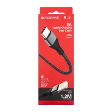 Кабель BOROFONE BU11 TYPE - C USB 3A 1.2m (черный)